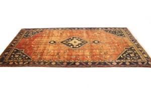 Semi Antique Rust Tribal 5X9 Koliaie Persian Rug