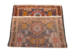 Vintage Purple-navy Tribal 2'9X4 Hamedan Persian Rug