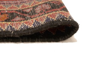 Vintage Purple-navy Tribal 2'9X4 Hamedan Persian Rug