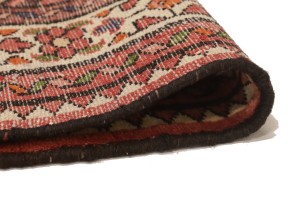 Vintage Bittersweet Red Tribal 3X13 Hamedan Persian Runner Rug