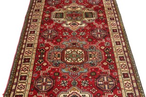 Vintage Floral Red 3X12 Tabriz Persian Runner Rug