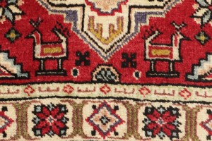 Vintage Floral Red 3X12 Tabriz Persian Runner Rug