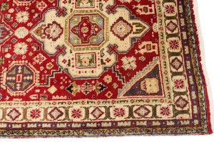 Vintage Floral Red 3X12 Tabriz Persian Runner Rug
