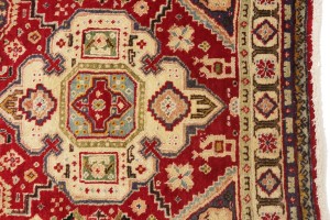 Vintage Floral Red 3X12 Tabriz Persian Runner Rug