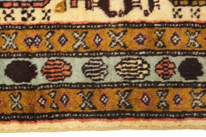 Rare Geometric Semi Antique 2'5X12'9 Oriental Runner Rug Hallway Kitchen Carpet