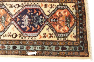 Rare Geometric Semi Antique 2'5X12'9 Oriental Runner Rug Hallway Kitchen Carpet
