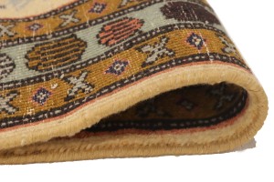 Rare Geometric Semi Antique 2'5X12'9 Oriental Runner Rug Hallway Kitchen Carpet