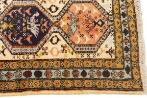 Rare Geometric Semi Antique 2'5X12'9 Oriental Runner Rug Hallway Kitchen Carpet