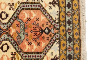 Rare Geometric Semi Antique 2'5X12'9 Oriental Runner Rug Hallway Kitchen Carpet