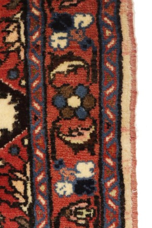 Vintage Cream Floral 3X7 Lilian Persian Runner Rug