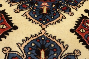 Vintage Cream Floral 3X7 Lilian Persian Runner Rug