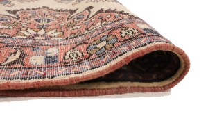 Vintage Cream Floral 3X7 Lilian Persian Runner Rug