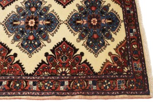 Vintage Cream Floral 3X7 Lilian Persian Runner Rug