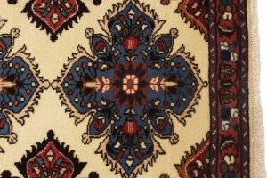 Vintage Cream Floral 3X7 Lilian Persian Runner Rug