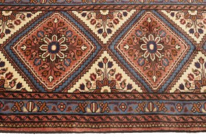 Vintage Rusty Rose Tribal 3X13 Lilian Chenar Persian Runner Rug
