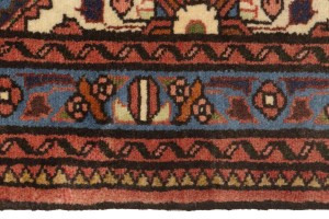 Vintage Rusty Rose Tribal 3X13 Lilian Chenar Persian Runner Rug
