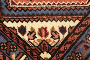 Vintage Rusty Rose Tribal 3X13 Lilian Chenar Persian Runner Rug