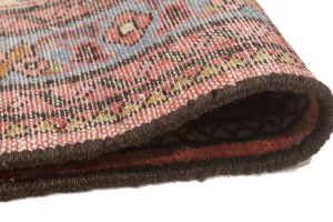 Vintage Rusty Rose Tribal 3X13 Lilian Chenar Persian Runner Rug