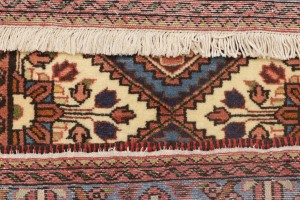 Vintage Rusty Rose Tribal 3X13 Lilian Chenar Persian Runner Rug