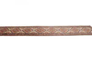 Vintage Rusty Rose Tribal 3X13 Lilian Chenar Persian Runner Rug