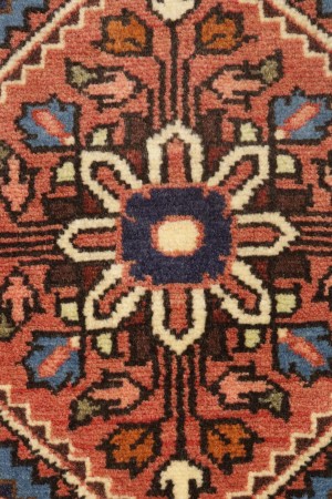 Vintage Rusty Rose Tribal 3X13 Lilian Chenar Persian Runner Rug