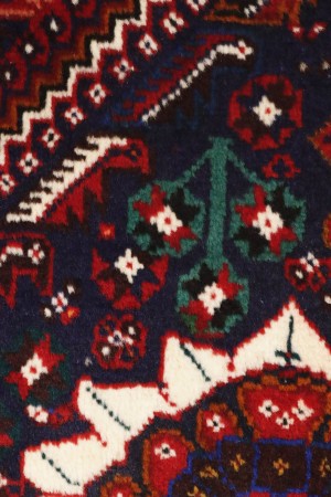 Vintage Red Tribal 4X6 Shiraz Persian Rug