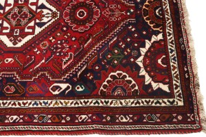 Vintage Red Tribal 4X6 Shiraz Persian Rug