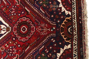 Vintage Red Tribal 4X6 Shiraz Persian Rug