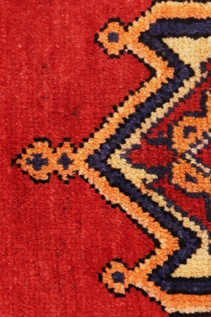 Vintage Red Tribal 5X6 Mazlaghan Persian Rug