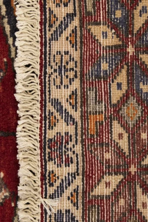 Red Vintage Tribal 3'9X6'4 Nahavand Persian Oriental Rug