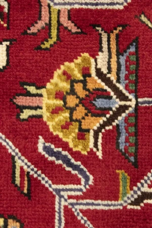 Red Traditional Floral 6'6X9'7 Vintage Oriental Persian Rug