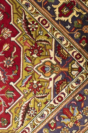 Red Traditional Floral 6'6X9'7 Vintage Oriental Persian Rug