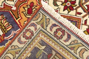 Red Traditional Floral 6'6X9'7 Vintage Oriental Persian Rug