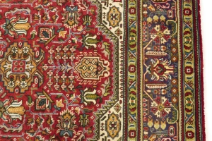 Red 7X10 Vintage Classic Floral Hand-Knotted Oriental Persian Rug