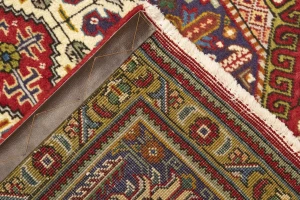 Red 7X10 Vintage Classic Floral Hand-Knotted Oriental Persian Rug