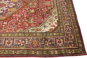 Red 7X10 Vintage Classic Floral Hand-Knotted Oriental Persian Rug
