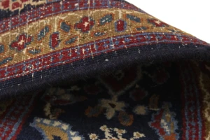 Purple-navy Floral 6'3X9'7 Vintage Oriental Persian Rug