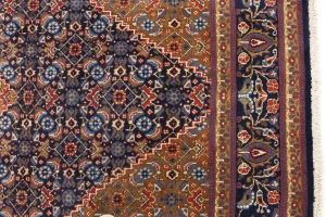 Purple-navy Floral 6'3X9'7 Vintage Oriental Persian Rug