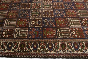 Brown Pictorial 7X10 traditional Oriental Persian Rug