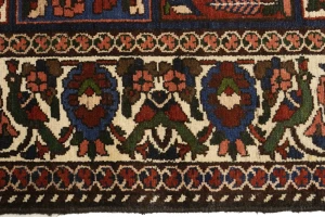 Brown Pictorial 7X10 traditional Oriental Persian Rug