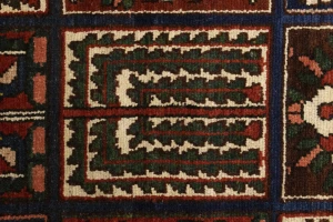 Brown Pictorial 7X10 traditional Oriental Persian Rug