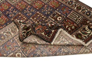 Brown Pictorial 7X10 traditional Oriental Persian Rug