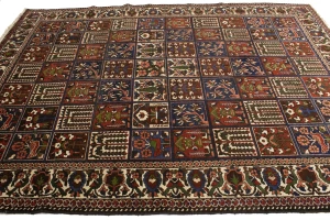 Brown Pictorial 7X10 traditional Oriental Persian Rug