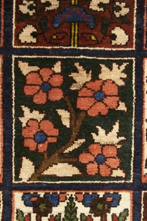 Brown Pictorial 7X10 traditional Oriental Persian Rug