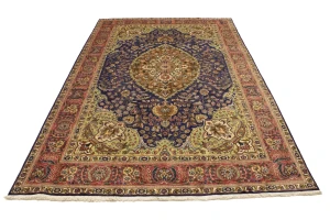 Purple 7X10 Vintage Classic Floral 7X10 Oriental Persian Rug