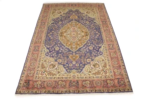 Purple 7X10 Vintage Classic Floral 7X10 Oriental Persian Rug