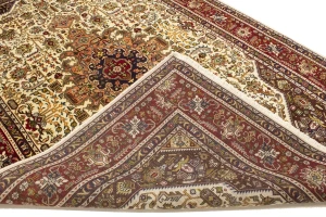 Cream 7X10 Floral Classic Vintage Oriental Persian Rug