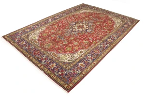Red Vintage Floral 7X10 Classic Oriental Persian Rug