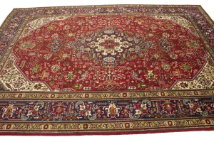 Red Vintage Floral 7X10 Classic Oriental Persian Rug