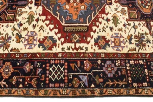 Cream 5X7 Geometric Tribal Vintage Oriental Persian Oriental Rug